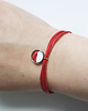 bransoletki ze szkła Bransoletka - Polska flaga - sznurki, czerwona 3