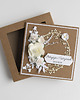 kartki scrapbooking Personalizowana kartka ślubna w pudełku eko biała 1