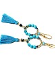 kolczyki z kamieniami Kolczyki Wianki boho /blue lagoon/ 3