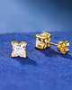kolczyki pozłacane Kolczyki Moissanite Srebro 925 2