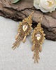 kolczyki soutache Joy kolczyki sutasz złote wieczorowe błyszczące z cyrkoniami 2