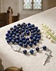 komunia - pozostałe Różaniec komunijny dla chłopca, LAPIS LAZULI 6mm, srebro 925, RĘKODZIEŁO 5