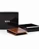 portfele męskie Koniakowy Mały Portfel Męski Slim Wallet Skóra Jucht belveder BW28 2