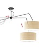 lampy wiszące Czarna lampa sufitowa na wysięgniku w stylu boho RIO BOHO 4
