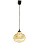 lampy wiszące Szklana opalizująca lampa wisząca, Narva Leuchen, Niemcy, lata 70. 2