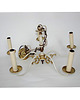 lampy wiszące Żyrandol Kaiser Leuchten 326 74/051, mosiądz, vintage 1