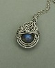 wisiory Mały wisiorek niebieski labradoryt wire wrapping 1