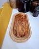 Ozdoby na ścianę Ceramiczna podstawka w drewnie 5