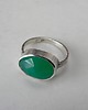 pierścionki srebrne Pierścionek -zielony onyks- 2