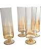 szklanki i kieliszki 4 kieliszki opalizujące do szampana Schott Zwiesel, Niemcy, lata 80. 3