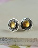 kolczyki wire wrapping Dots - kolczyki z cytrynem 2