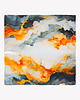 apaszki Średnia apaszka damska jedwabna w abstrakcyjny wzór  65cm x65cm 1