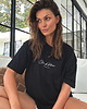 t-shirt damskie Koszulka BOXY organic Club de Plaisir czarna 6