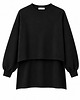 tuniki damskie Bluza czarna oversize YY700400 2
