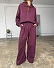 bluza z kapturem damska Bluza Wow light mauve wine kapturem (pętelka) 4
