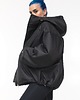 kurtki damskie Kurtka bomber hoodie oversize black 6