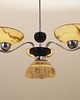 lampy wiszące Żyrandol szklany, duński design, lata 70, produkcja: Dania 8