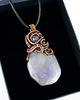 wisiory Wisiorek wire wrapping z fioletowym agatem 2