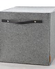 skrzynki, kufry i pudła Pudełko wysokie ze skórzaną rączka i klapką - KALLAX 1