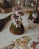 figurki i rzeźby Dekoracja z grzybami - szklany klosz kopułka z muchomorami 5