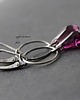 kolczyki swarovski Kolczyki Swarovski fioletowe krople na kole 2