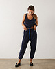 topy damskie Top frotte navy 2