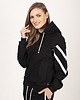 bluza z kapturem damska BLUZA Z LAMPASAMI  ROZALIA czarna 1