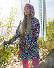 bluza z kapturem damska Zipper Long Wild Panther 1