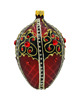 ozdoby choinkowe Bombka choinkowa: Ekskluzywne jajo Faberge z czarnym ornamentem: bordowe 1