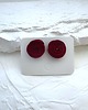 kolczyki soutache Bordowe kolczyki soutache  3