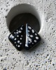 kolczyki wire wrapping Trójkaty w plamki     - sztyfty - srebro 925 3