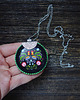 wisiory Folkowy wisior soutache z łowickim motywem 3