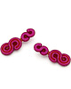 kolczyki soutache Kolczyki soutache - Fuksja Czerwień Medium 1