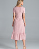 sukienki midi damskie Sukienka damska rozkloszowana z falbaną i krótkim rękawem na co dzień - M827 1