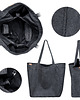 torby na ramię Lazy bag torba czarna na zamek / vegan / eco 2