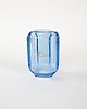 wazony Wazon szklany niebieski, duński design, lata 60, produkcja: Dania 1