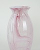 wazony Wazon szklany różowy, włoski design, lata 80, produkcja: Włochy 4