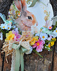 wianki wielkanocne Wielkanocny wianek z zającem 2