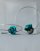 kolczyki wire wrapping Srebrne kolczyki koła szmaragdowe 1