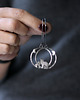kolczyki wire wrapping Srebrne kolczyki z wilkami 1