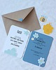 kartki scrapbooking Och, Misiu. Zaproszenia urodzinowe z pszczółką 3