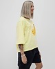 t-shirt damskie Bawełniana bluzka z bananami o luźnym kroju z rękawem 3/4 2