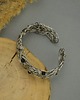 bransoletki wire wrapping Bransoleta szeroka czarny onyks wire wrapping stal chirurgiczna 5
