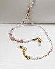 chokery 4w1 różowy choker z kwiatkami 1