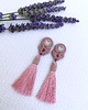 kolczyki chwosty Kolczyki chwosty Classic Boho Indy Pink 1