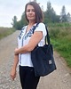 torby na ramię Sztruksowa torebka z kieszenią Czarna 1