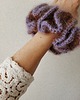 gumki do włosów Gumka scrunchie Czekolada z Fiołkiem 1