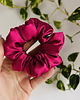 gumki do włosów Satynowa gumka do włosów scrunchie Fuksja RÓŻNE MODELE 3