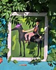 grafiki i ilustracje The Emerald Ride - Handmade wooden frame with original illustration print 2