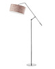 lampy podłogowe Lampa stojąca na ruchomym ramieniu z welurowym abażurem LIBERIA VELUR 5